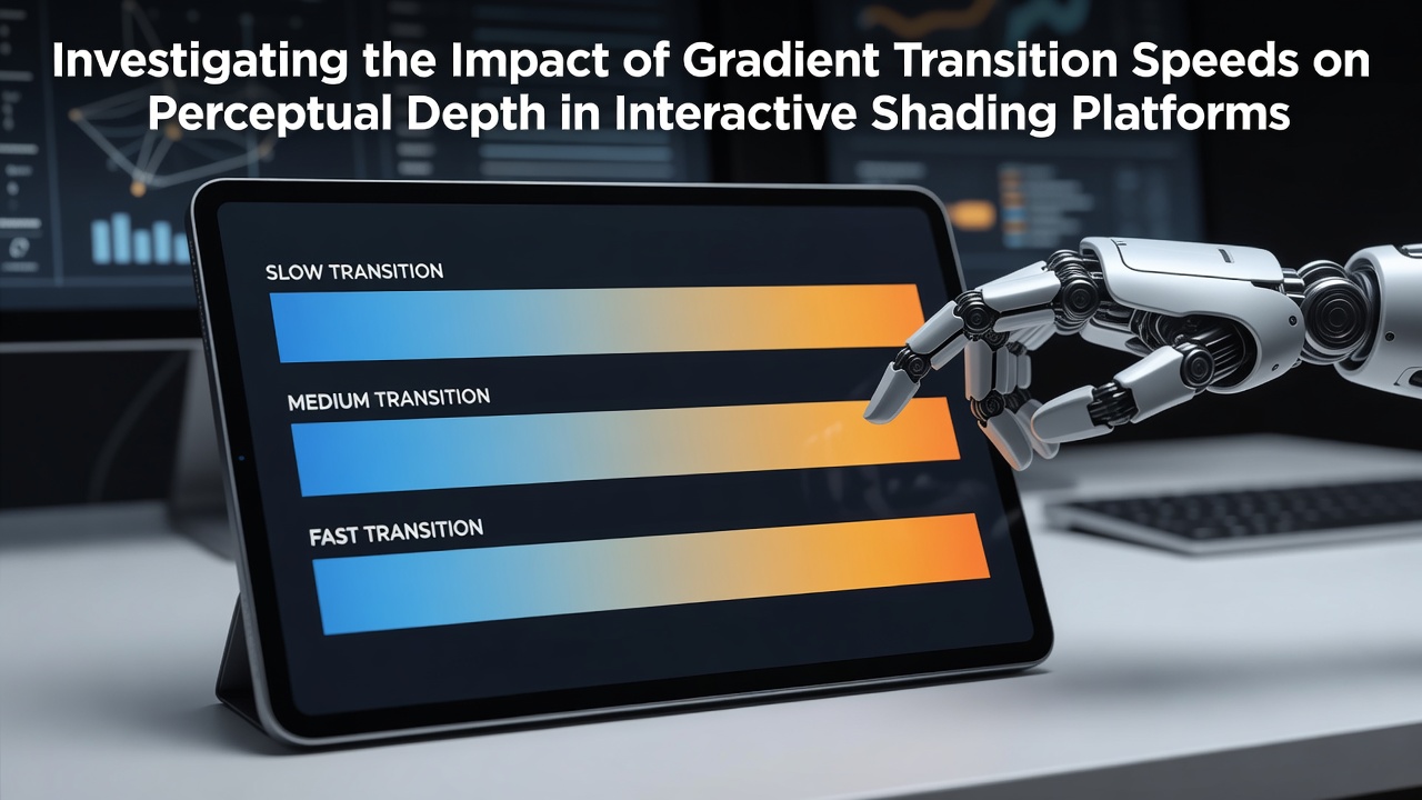 Investigating the Impact of Gradient Transition Speeds on Perceptual Depth in Interactive Shading Platforms